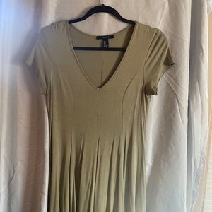 Olive Green Skater Dress